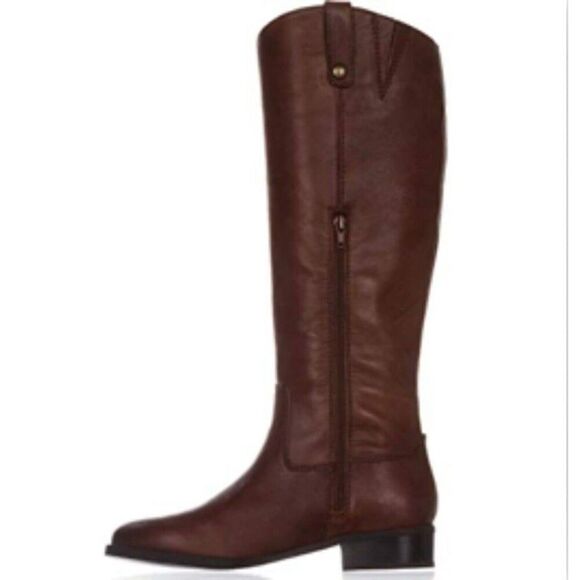 INC Womens Fawne Leather Knee-High cognac Riding Boots Brown 5, 5.5, 6 or 8 - Picture 1 of 2